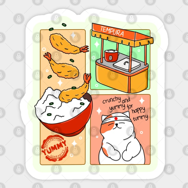 The Best Tempura Rice Bowl Sticker by Kimprut